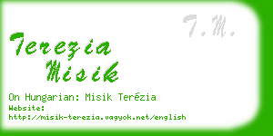 terezia misik business card